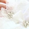 Luxury Lace White Dog Wedding Dress