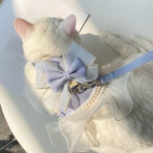 blue princess cat harness