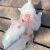Pink Daisy Sheer Bow Pet Cat Dog Harness