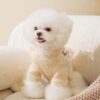 white dog sweater with detachable bow